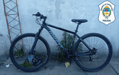 Detienen a dos menores en Tigre tras robar una bicicleta y simular un paseo