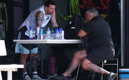 Lionel Messi charló mano a mano con Chiqui Tapia: qué pasó en la última práctica de la Selección antes del partido vs Cabo Verde