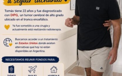 Campaña solidaria por Tomás Valussi: la lucha de un joven chaqueño contra el DIPG