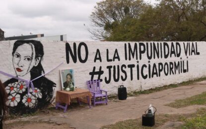 Un mural que mantiene viva la memoria de Milagros Machuca en Resistencia