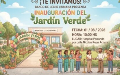 Inauguración oficial del Jardín Verde en el Hospital Perrando en el marco de la Semana de la Lactancia Materna