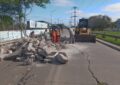 Corte total por bacheo en la avenida Combate Vuelta de Obligado, entre Sarmiento e Italia