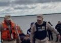 Rescate milagroso en el río Paraná tras la caída de un motociclista desde lo alto del puente General Belgrano