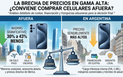 Conviene comprar celulares en el exterior: análisis de costos y la brecha que persiste en la gama alta