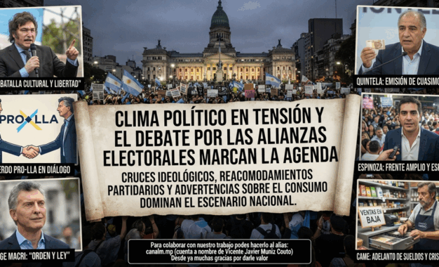 Clima político en tensión y el debate por las alianzas electorales marcan la agenda