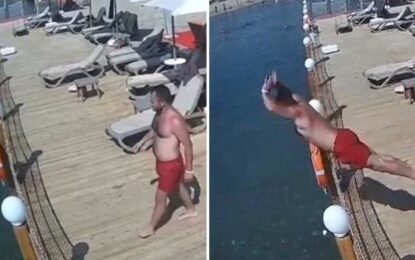 Terrible final: se lanzó de cabeza al mar y sólo había 50 centímetros de profundidad