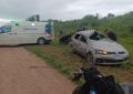 Presidencia Roque Sáenz Peña: un violento vuelco dejó a un automovilista con fractura expuesta