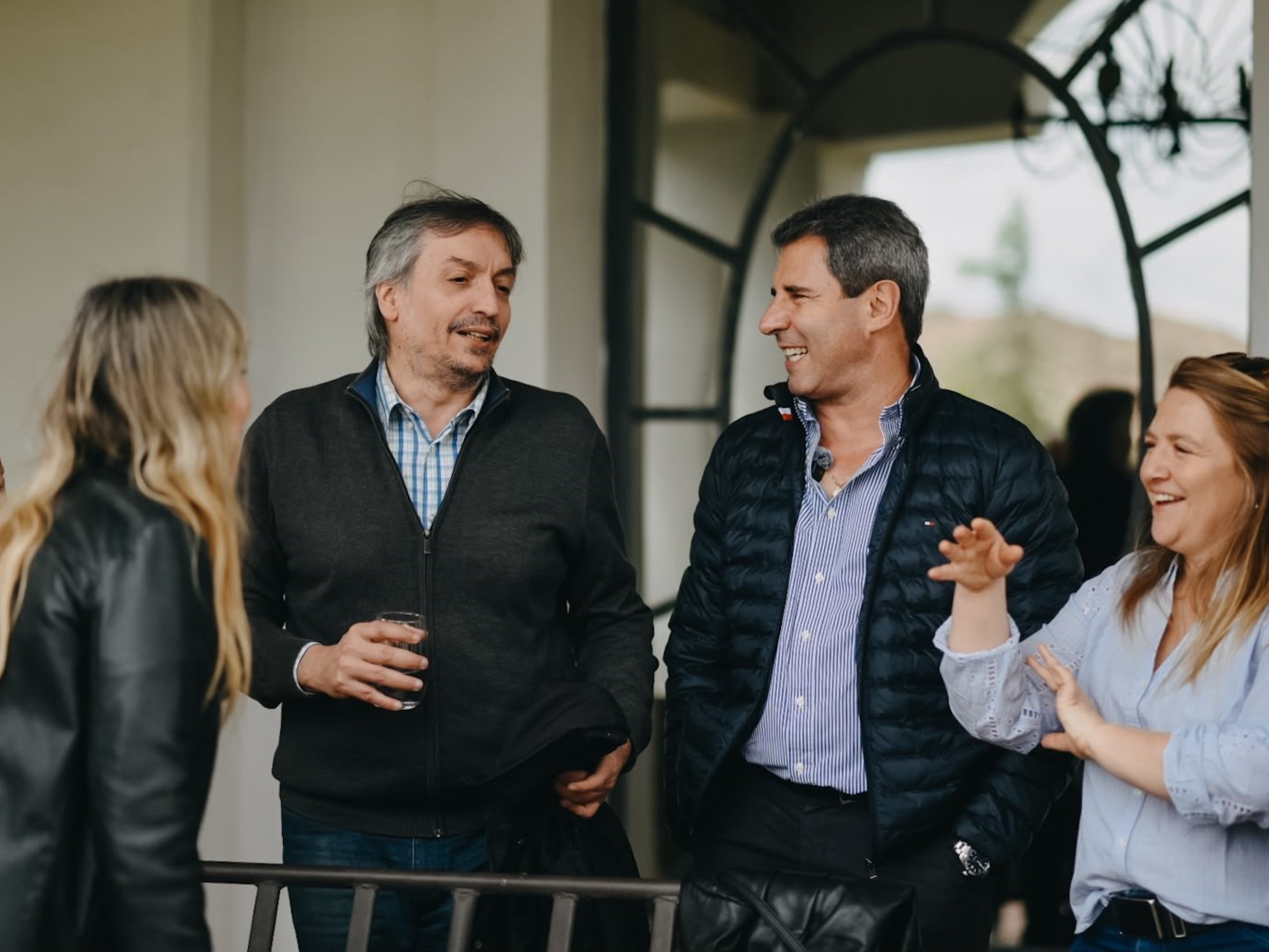 Máximo Kirchner y Sergio Uñac, la semana pasada en un encuentro organizado por el ex gobernador en San Juan