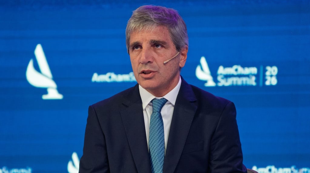 El ministro de Economía, Luis Caputo