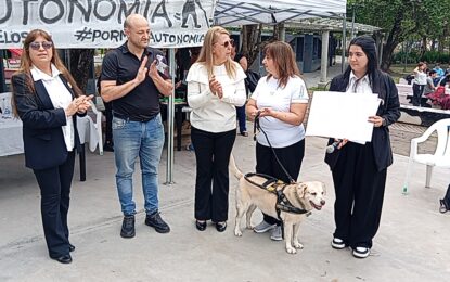 Acompañamiento institucional por el Día Mundial del Bastón Blanco