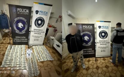 Detuvieron en Monserrat a un hombre por estafas bancarias en Chubut y le secuestraron más de $255 millones