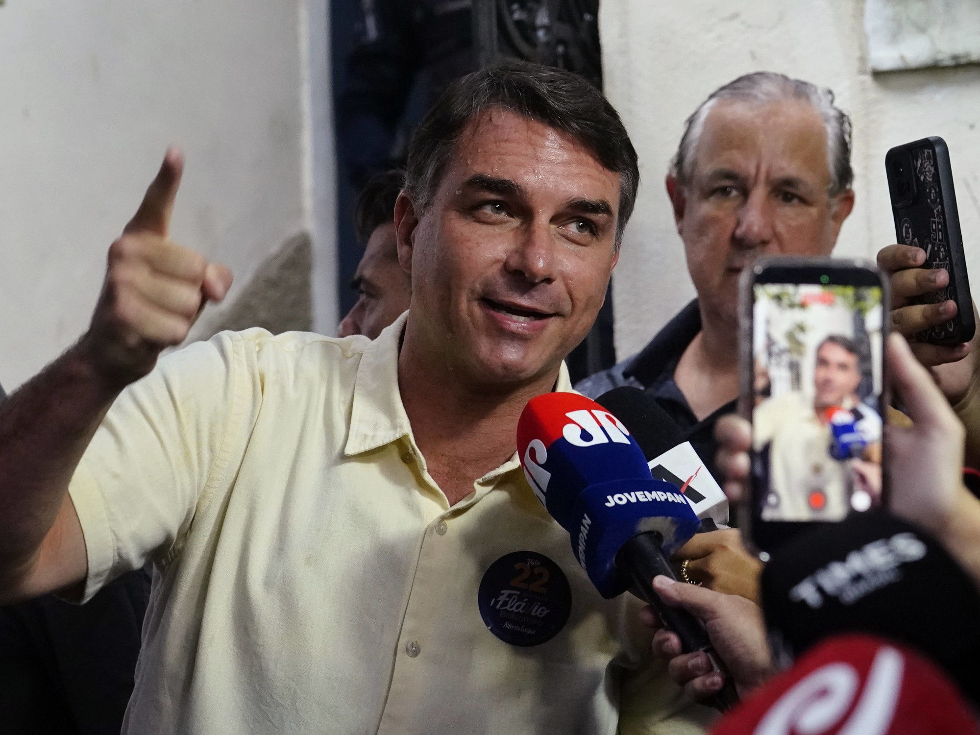 El senador brasileño Flávio Bolsonaro, excandidato presidencial del Partido Liberal