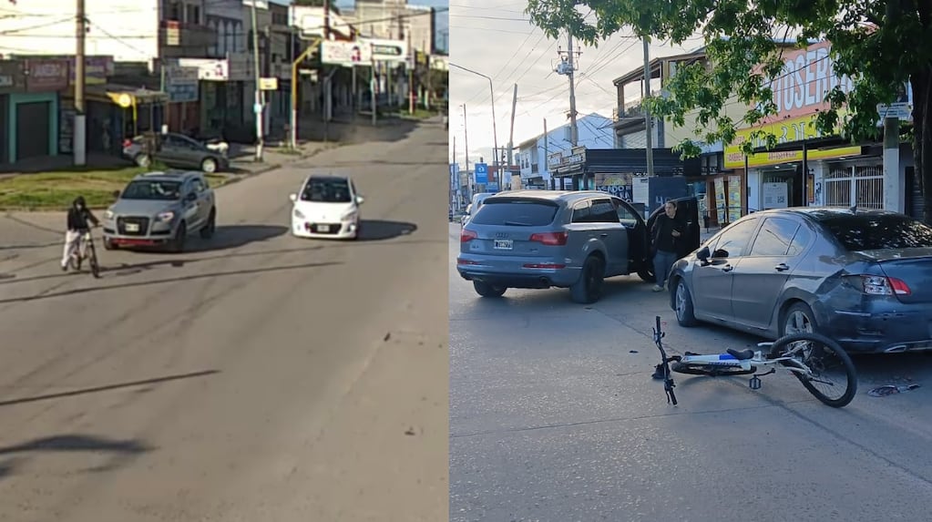 Así quedó la bicicleta del adolescente