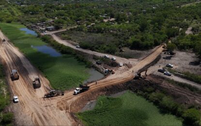 Municipio de Resistencia concretó una monumental defensa hídrica en el Canal 16 para frenar el avance del río Paraná