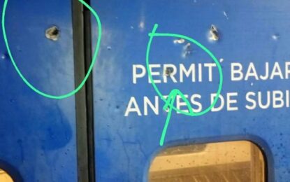 Balearon otra vez una formación del tren San Martín en José C. Paz y Trenes Argentinos acortó el recorrido